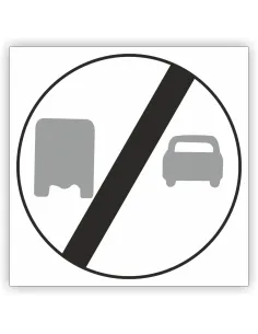 Znak Drogowy 30x30 cm Tablica Informacyjna B28 Koniec