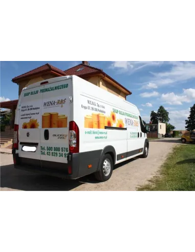 Naklejka – Na Samochód Folia Wylewana Reklama Reklamowa