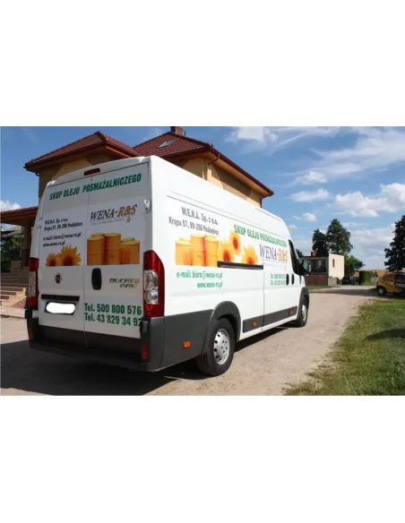 Naklejka – Na Samochód Folia Wylewana Reklama Reklamowa