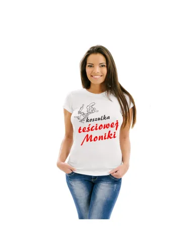 Koszulka z Nadrukiem Śmieszny Prezent Teściowej na Prezent