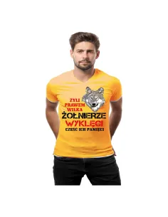 Koszulka Patriotyczna z Nadrukiem Żyli Prawem Wilka