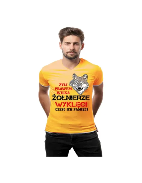 Koszulka Patriotyczna z Nadrukiem Żyli Prawem Wilka
