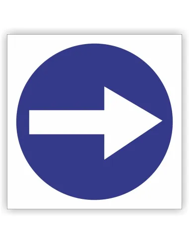 Znak Drogowy Tablica Informacyjna C1 Nakaz Jazdy w Prawo