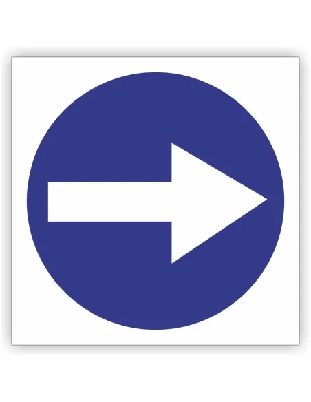 Znak Drogowy Tablica Informacyjna C1 Nakaz Jazdy w Prawo