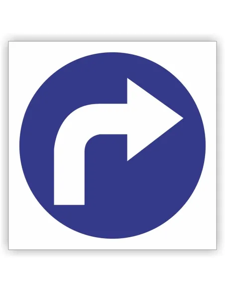Znak Drogowy – Znak Nakazu 30x30 cm Tablica Informacyjna