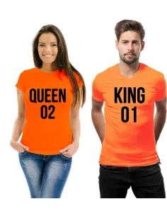 Koszulka – Pomysłowy Prezent Par Nadrukiem Zestaw Queen