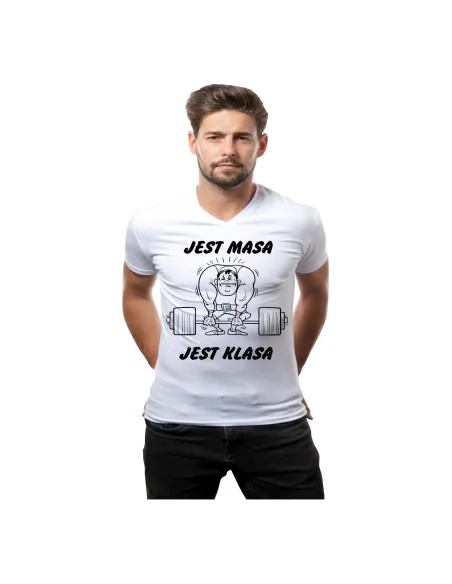 Śmieszne Koszulki Koszulka na Siłownię z Nadrukiem Jest