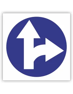 Znak Drogowy Tablica Informacyjna C6 Nakaz Jazdy Prosto