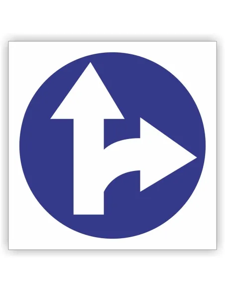 Znak Drogowy Tablica Informacyjna C6 Nakaz Jazdy Prosto