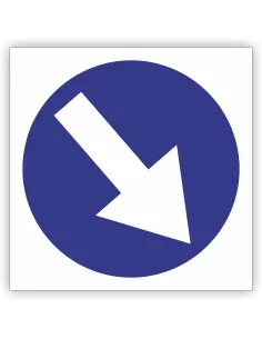 Znak Drogowy Tablica Informacyjna C9 Nakaz Jazdy Prawej