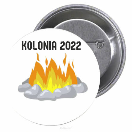 Przypinki buttony KOLONIA 2022 znaczki badziki z grafiką