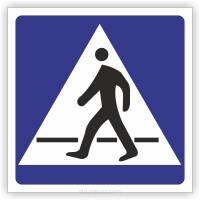 Znak drogowy Tablica informacyjna D6 przejście dla pieszych -znak informacyjny 60x60 cm