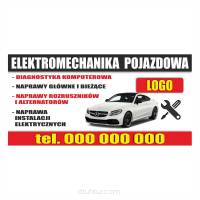 Baner reklamowy gotowe wzory banerów - Elektromechanika pojazdowa