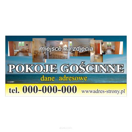 Baner reklamowy gotowe wzory banerów - Pokoje gościnne