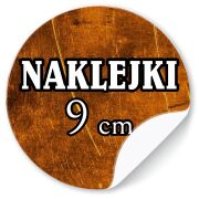 Naklejki z LOGO firmy ETYKIETY REKLAMOWE z twoim nadrukiem 9 cm 100 szt