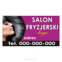 Baner reklamowy gotowe wzory banerów - Salon fryzjerski 