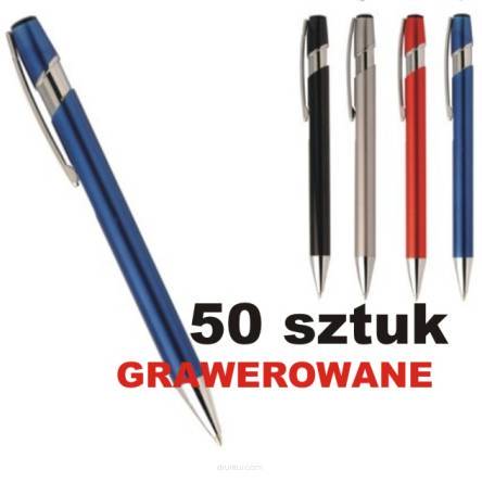 Długopis metalowy Genius z grawerem - 50 sztuk