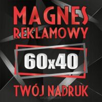 Magnesy reklamowe na samochód auto twoja reklama magnetyczna LOGO 60x40 cm