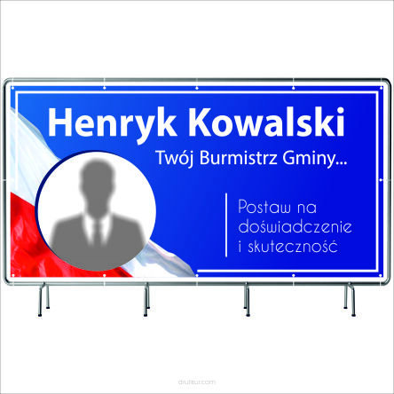 BANER WYBORCZY BANERY WYBORCZE 200x100cm gotowy projekt PLANDEKA