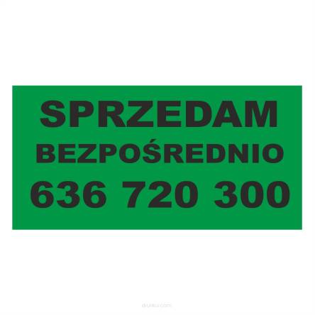 Baner Sprzedam bezpośrednio  - Gotowy wzór