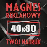 Magnesy reklamowe na samochód auto twoja reklama magnetyczna LOGO 40x80 cm