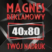 Magnesy reklamowe na samochód auto twoja reklama magnetyczna LOGO 40x80 cm