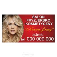 Baner reklamowy gotowe wzory banerów - Salon fryzjersko - kosmetyczny 