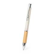 Długopis z bambusa i słomy pszenicznej z nadrukiem UV LOGO 100 szt