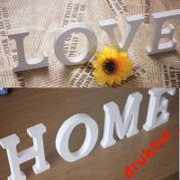 HOME LOVE napis malowany 50cm 3d stojący