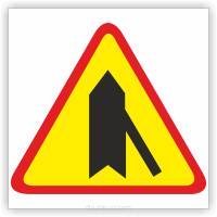 Znak drogowy Tablica informacyjna A-6d wlot drogi jednokierunkowej z prawej strony - znak ostrzegawczy 30x30 cm