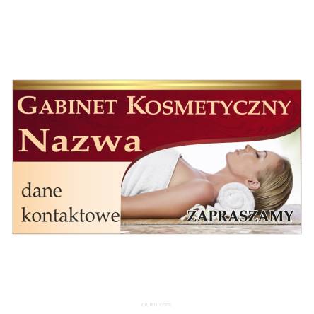 Baner reklamowy gotowe wzory banerów - Gabinet kosmetyczny