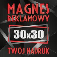 Magnesy reklamowe na samochód auto twoja reklama magnetyczna LOGO 30x30 cm