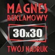 Magnesy reklamowe na samochód auto twoja reklama magnetyczna LOGO 30x30 cm