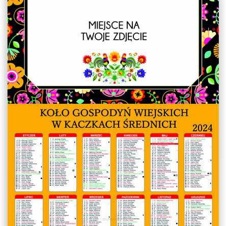 KALENDARZ KGW KOŁO GOSPODYŃ WIEJSKICH 2024 -100szt