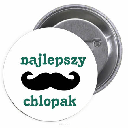 Przypinki buttony NAJLEPSZY CHŁOPAK   znaczki badziki z grafiką