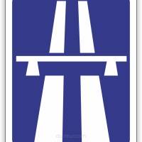 Znak drogowy Tablica informacyjna D9 autostrada -znak informacyjny 60x60 cm