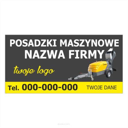 Baner reklamowy gotowe wzory banerów - Posadzki maszynowe