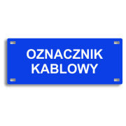 Oznaczniki kablowe tabliczki energetyczne na kable złącza kablowe GRAWEROWANE 7,5x3 cm