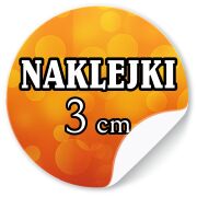 Naklejki z LOGO firmy ETYKIETY REKLAMOWE z twoim nadrukiem 3 cm 100 szt