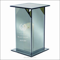 Ekskluzywny lustrzany szklany znicz PERSONALIZOWANY GRAWEROWANY dla SZWAGRA