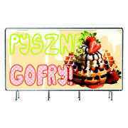 BANER REKLAMOWY 130x80cm duży wybór wzorów GOFRY DESERY LODY