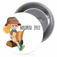 Przypinki buttony KOLONIA 2022 znaczki badziki z grafiką