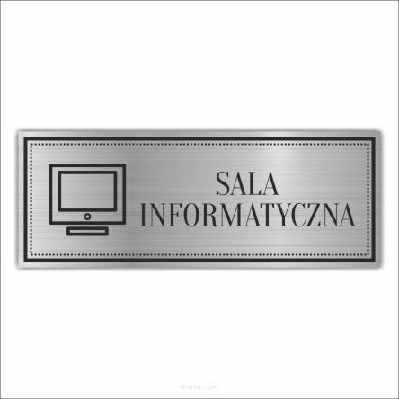 Tabliczka Grawerowana Piktogram SALA INFORMATYCZNA