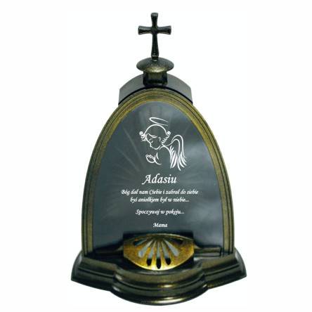 ZNICZ LAMPION kapliczka z GRAWEREM dla Dziecka