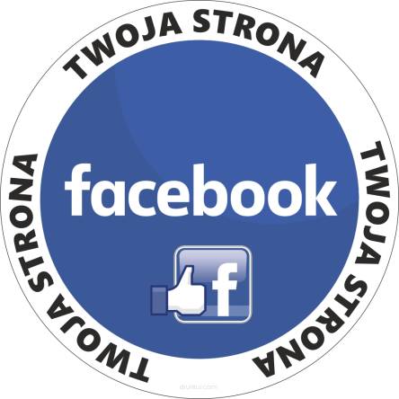 Naklejka z logo facebook 