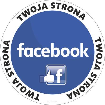 Naklejka z logo facebook 