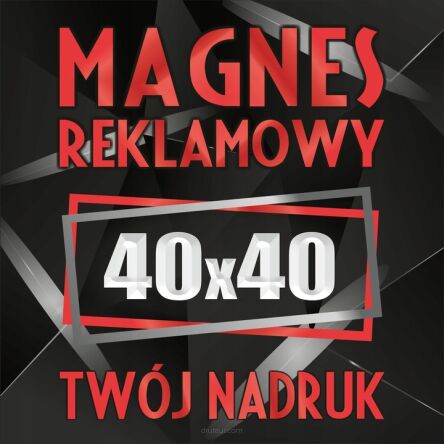 Magnesy reklamowe na samochód auto twoja reklama magnetyczna LOGO 40x40 cm