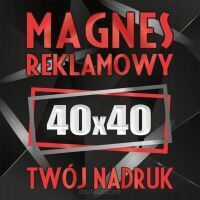 Magnesy reklamowe na samochód auto twoja reklama magnetyczna LOGO 40x40 cm