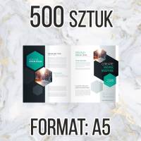 Katalog firmowy ofertowy A5 12str 500 szt + projekt gratis