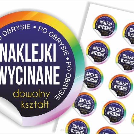 Naklejki reklamowe, etykiety, vlepki informacyjne